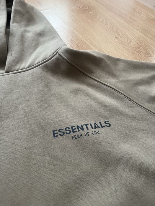 Essentials fear of Hod hoodie зелено