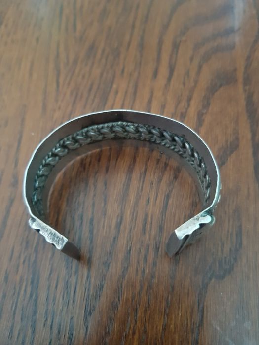 Bratara foarte masiva beduina vintage,argint 7 poansoane!!!Piesa rara