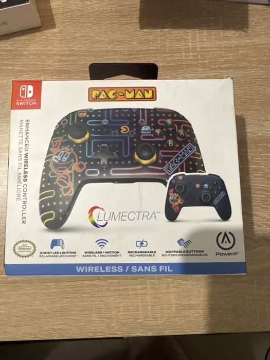 Безжичен Контролер PowerA Lumectra Pac-Man за Nintendo Switch