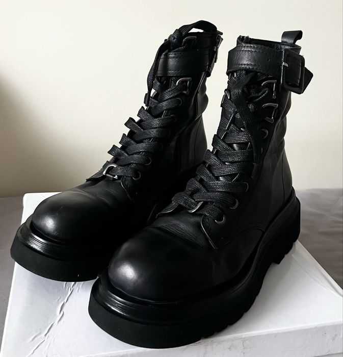 Женские кожаные ботинки (37)