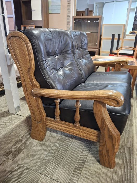 Set lemn masiv canapea fotoliu masa