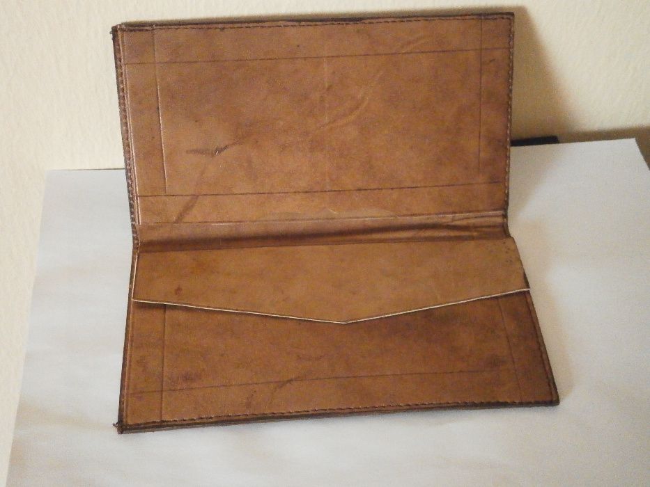 Портфейл от щраус-кафяв, нов