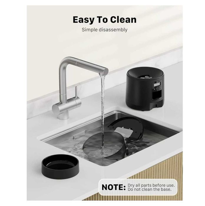 Dozator automat hrana BEMOONY 3L – 1-6 mese/zi – Inregistrare vocala