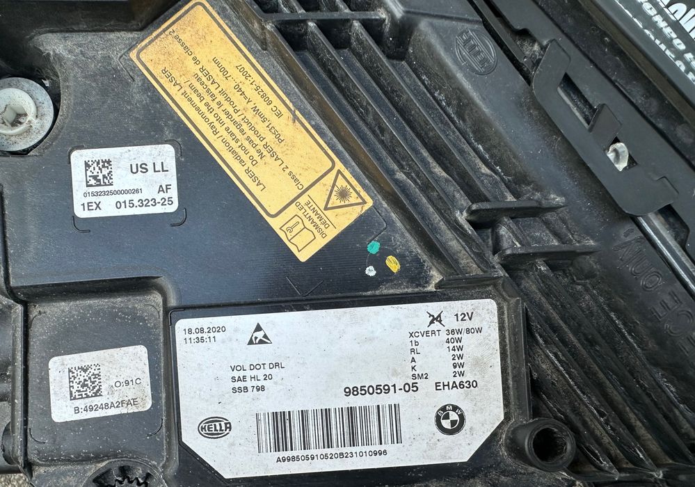 Фар far ляв фарове BMW Laser за Бмв Г30 Г31 фейс Bmw 5 G30 G31 LCI,USA