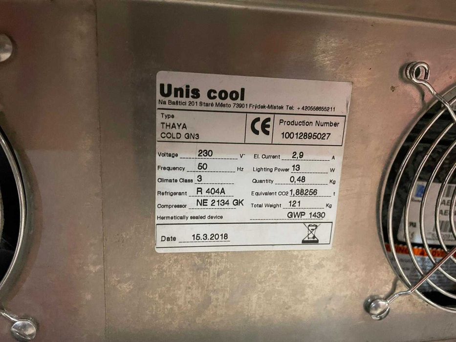 vitrina display frigorifica profesionala unis cool cofetarie