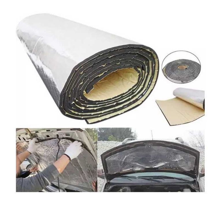 Шумоизолация за кола/Самозалепващо фолио - 120x100x6mm.