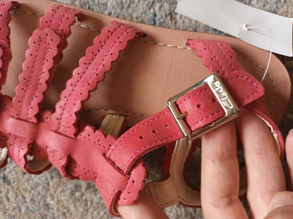 Кожени сандали Clarks, 31 номер