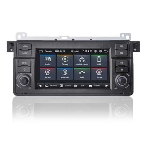 Автомултимедия MAVYULQEF BMW E46 Wireless CarPlay Android Auto