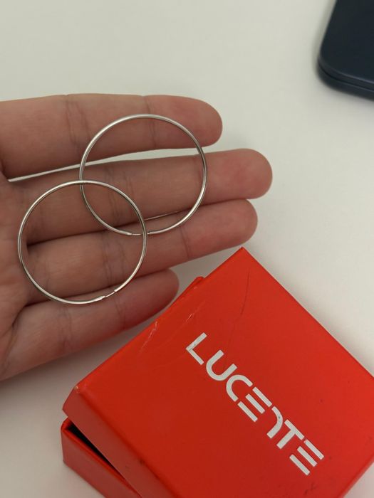 Продам серьги серебренные lucentе