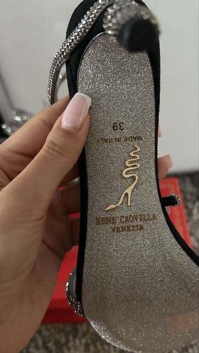Sandale Rene Caovilla piele naturala pe stoc