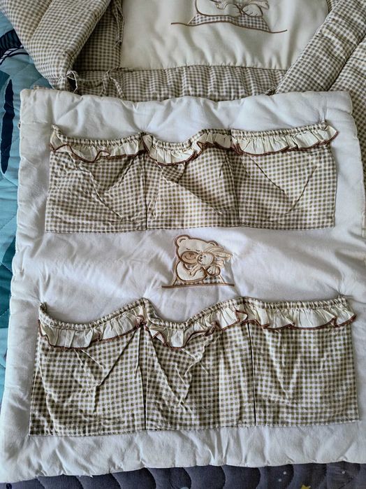 Set lenjerie patut bebe 60*120, Mamo Tato, 9 piese