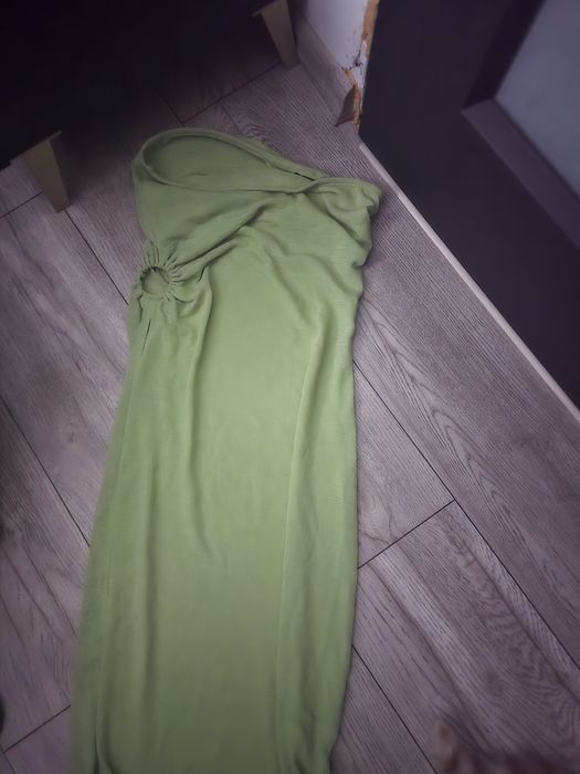 Rochie verde, lungă