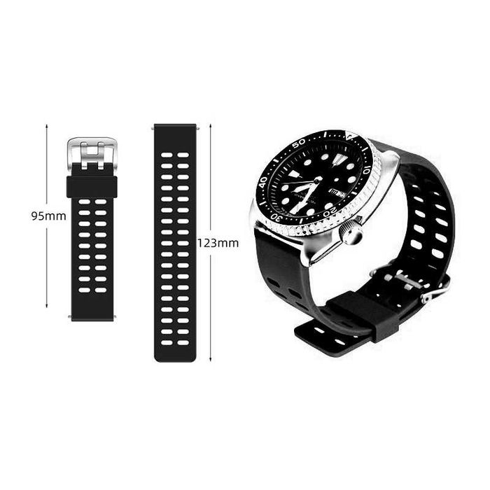 X31 Силиконова каишка Apple Huawei Galaxy Watch Xiaomi Garmin Amazfit