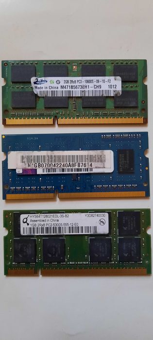 ОЗУ DD3 и DDR2 оперативки для ноутбука