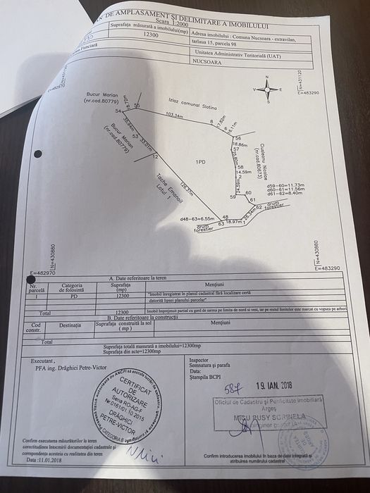 Vând padure 17300m Toaca-Nucșoara-Argeș