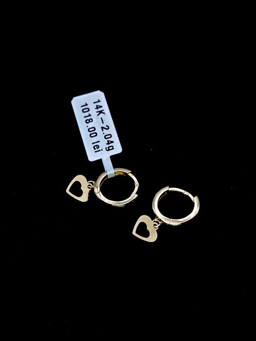 Bijuteria Royal cercei din aur 14k 2.04 gr