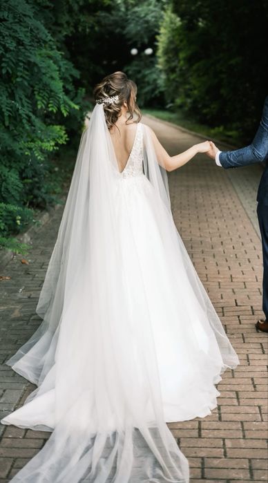 Rochie de mireasa tip A , model deosebit, S