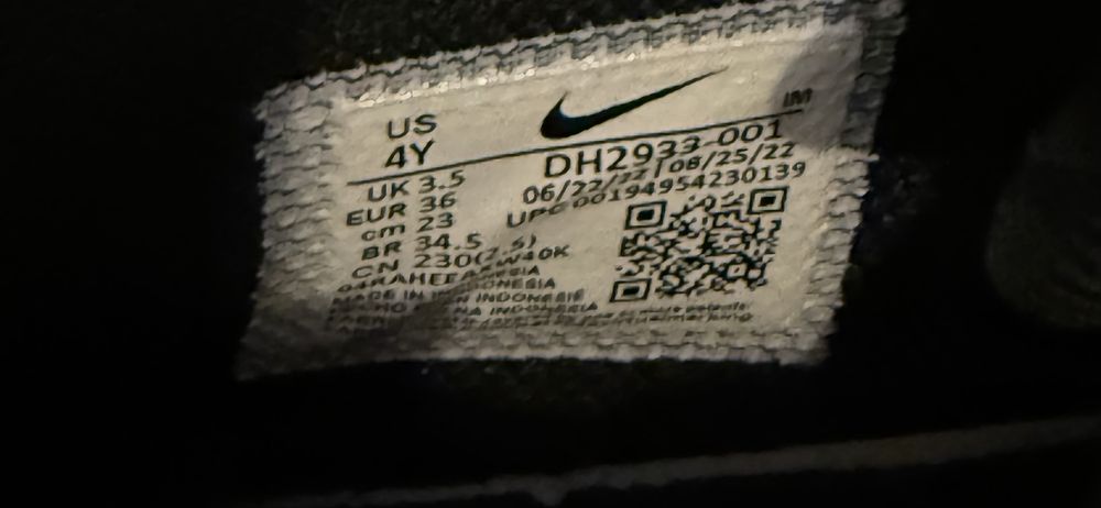 Adidași Nike Air Force 1 Mid LE (All Black) – Mărimea 36