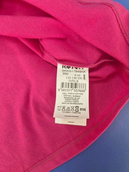Koton детски дрехи, блуза/тениска момиче пеперуда, циклама, НОВО – 1 бр. €2.99 / 3 бр. €7.99