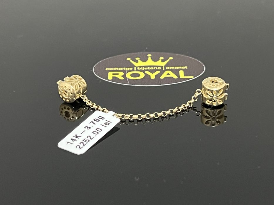 Bijuteria Royal CB : Opritor charmuri bratara aur 14k 585 3,76 grame