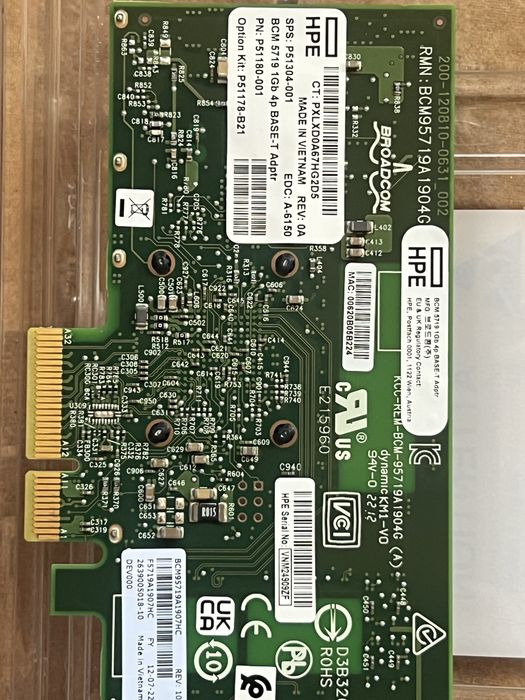 placă de rețea server profesională quad-port