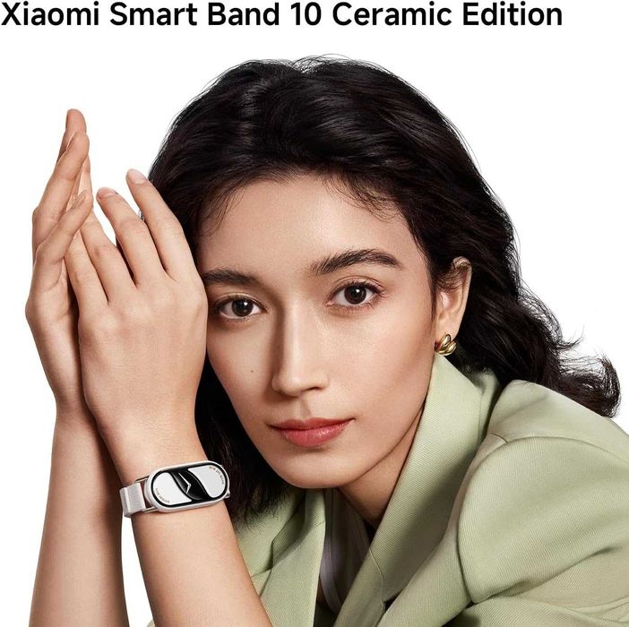 Смарт часовник Xiaomi Smart Band 10 AMOLED Бял смарт гривна [ЧИСТО НОВ]