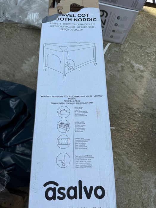 Patut pliant voiaj ultraportabil pentru copii Asalvo Sigilat