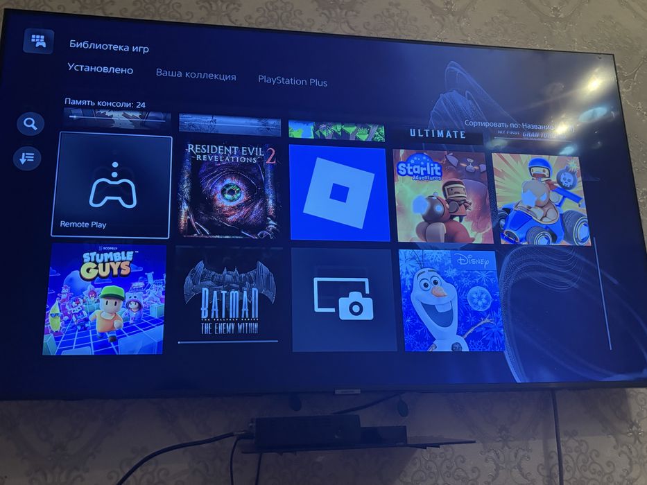 Пс5 1тб почти новая 24 игр