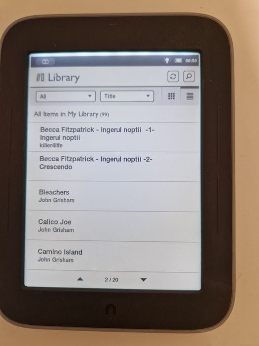 Book reader, nook glowlight