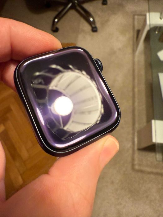 Apple Watch S8, Midnight, 45mm, 100% батерия + подарък кейс