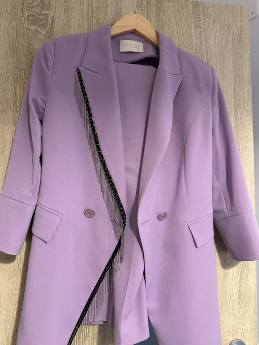 Compleu elegant lila marimea 42