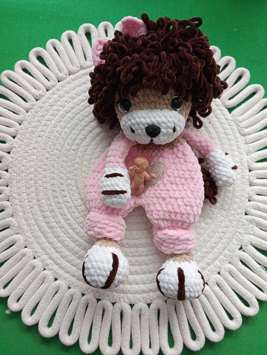 Jucărie copii/amigurumi /leu croșetat