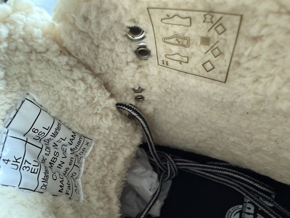 Dr. Martens Combs Faux Fur-Lined Utility Boots ОРИГИНАЛ дамски боти 37