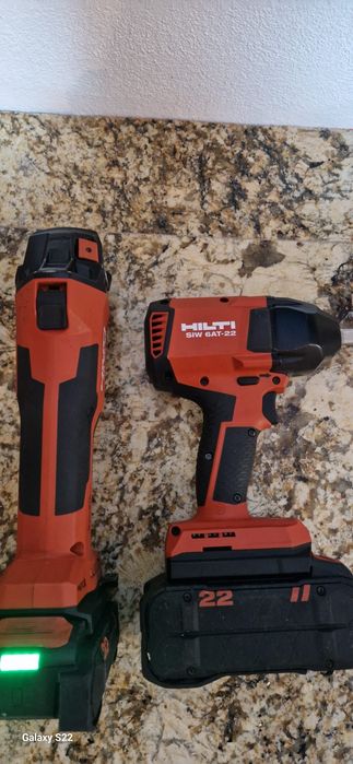 Hilti polizor, impact pe acumulator