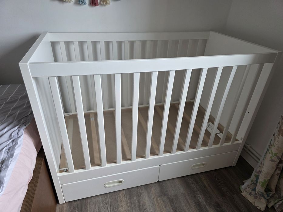 Patuț bebe Ikea Stuva 60×120 cu saltea
