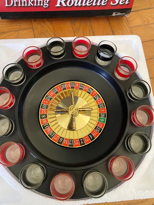 Игра рулетка с шотове, алкохолна рулетка