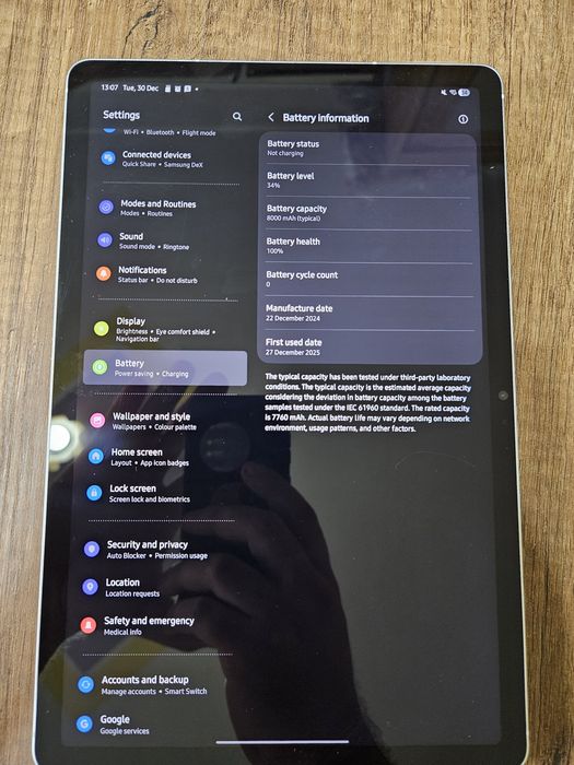 Samsung Tab S10 FE noua