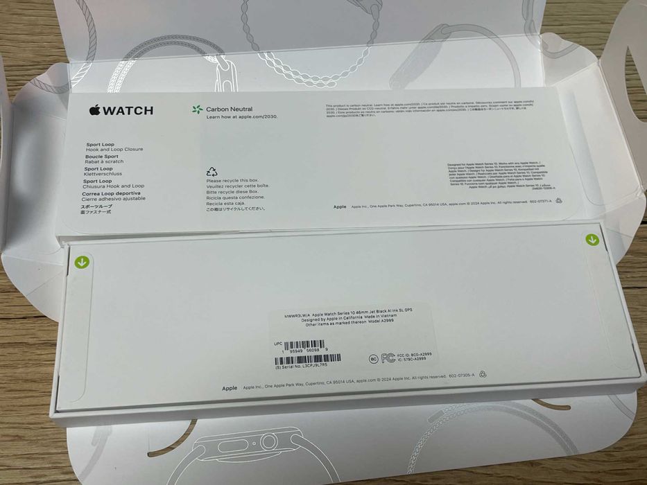 Apple Watch 10 46mm Jet Black (MWWR3LW/A) • Новые • Пломбы