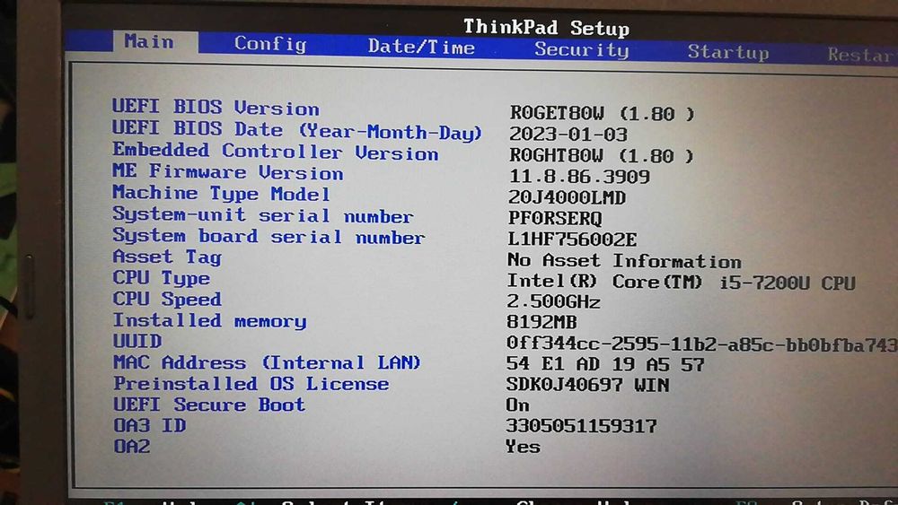 Dezmembrez Lenovo ThinkPad L470 i5-7200U FHD – functional