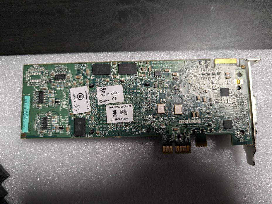 placa video pt server PCIE 1x Matrox M9120 Plus LP PCIe x1