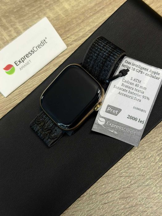 (AG51) Smartwatch Apple Series 10 GPS + Cellular b1880 - Garantie 2 ani!