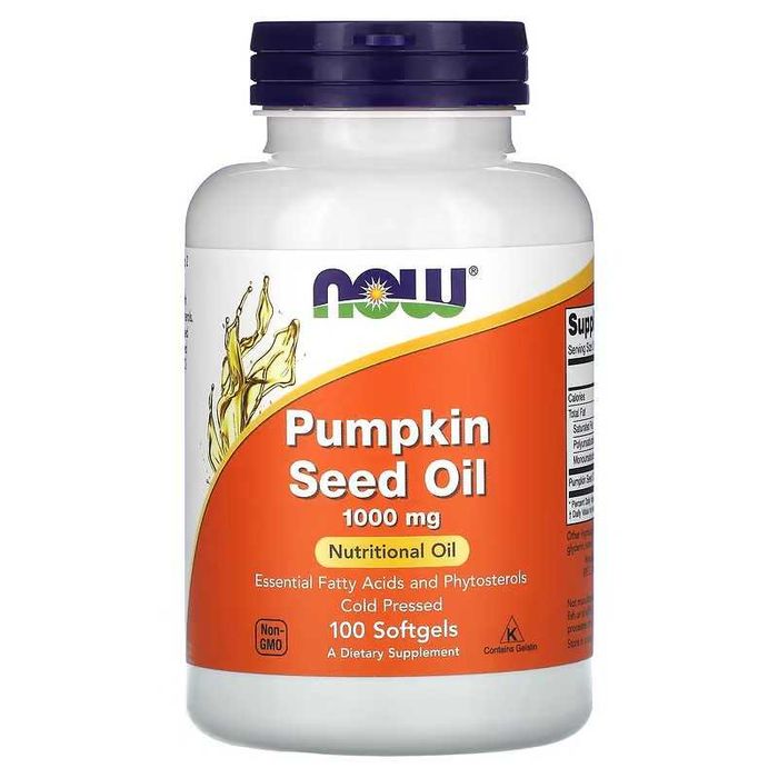 NOW Foods Pumpkin Seed Oil тыквенное масло qovoq yog'i