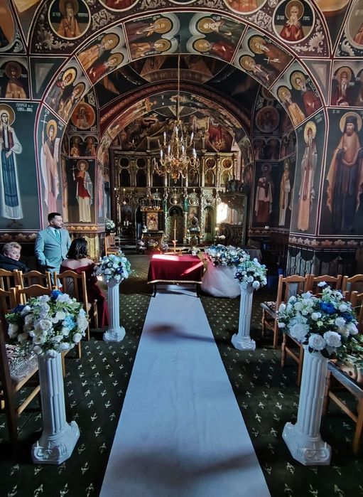 Arcada cu baloane și decorațiuni botez, petrecere și cumătrie