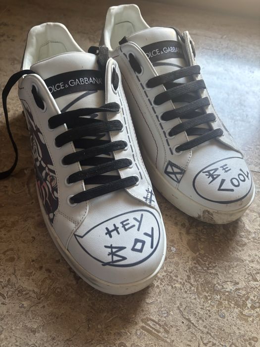 Кожени кецове portofino Dolce & Gabbana