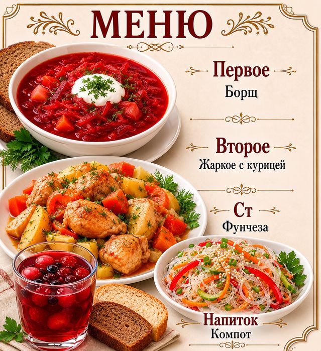 Комплексные обеды до ваших дверей