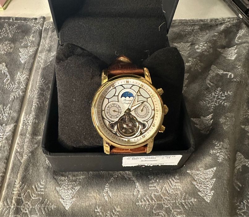 Ceas Thomas Tompion TT-4321 Gold Rose-Automatic de lux.