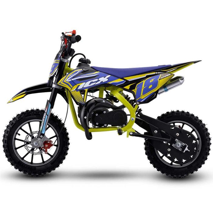 Motocicleta cross copii NCX Vyper Evo Race Pro 10/10 albastru/galben
