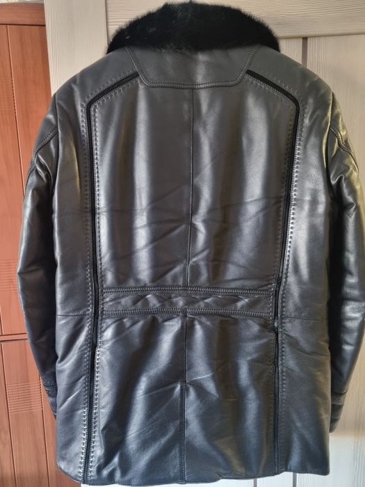 Кожаная дубленка