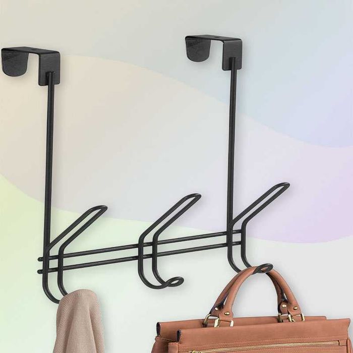 Mетална закачалка за врата с 3 куки Danny Home, 45 х 12.5 х 23.5 cm