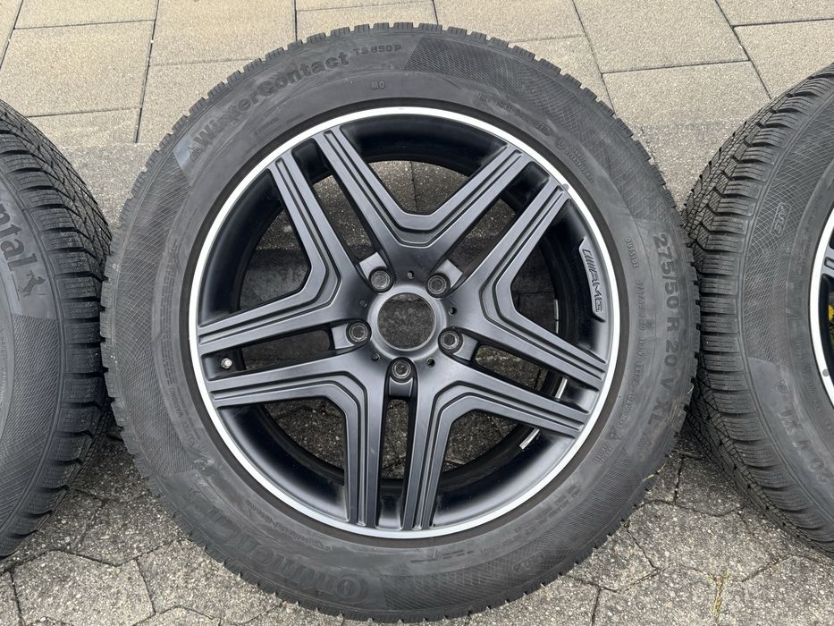 4 jante originale mercedes G klass 63Amg anvelope iarna 2024 275/50/20     Mercedes-Benz G-Class W463